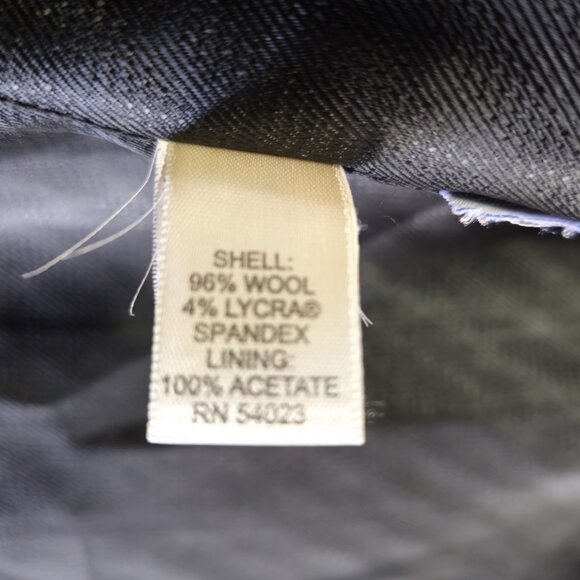 Banana Republic Stretch 2 Button Wool Blazer Black Size 8 NWOT - Picture 6 of 7